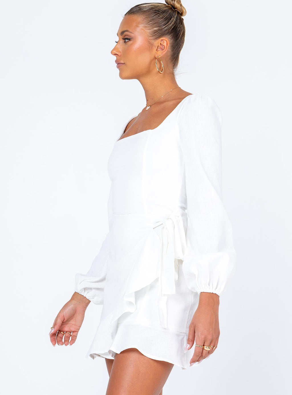The Villa Mini Dress White