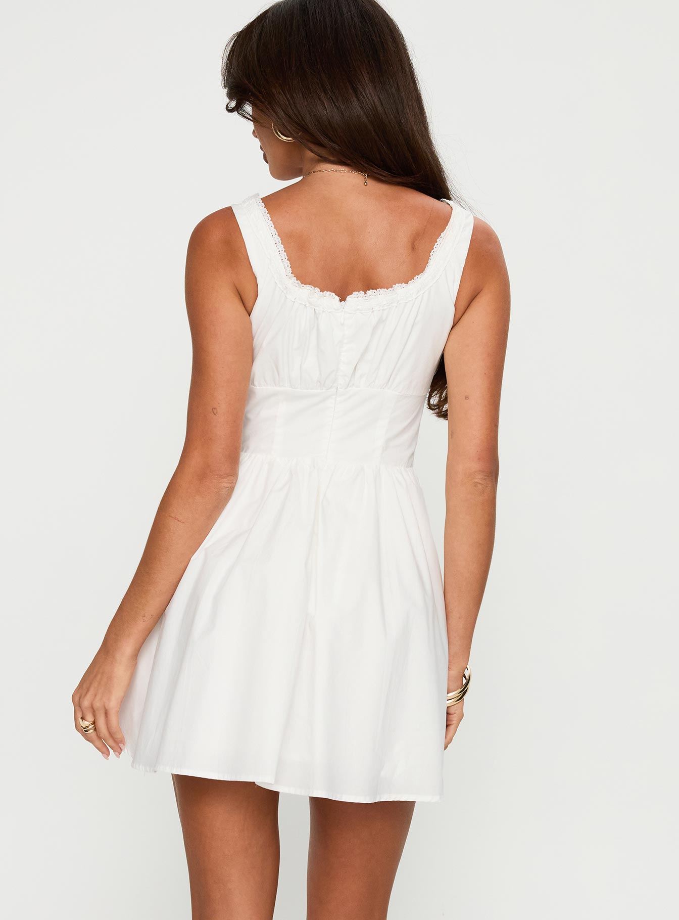 Chasing Horizons Mini Dress White