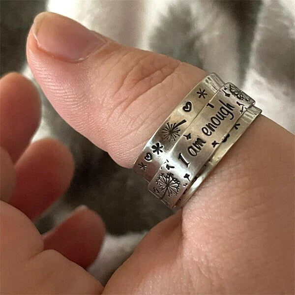 Meditation dandelion ring