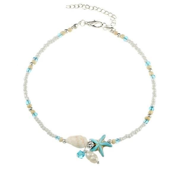 Starry seashell anklet bracelet