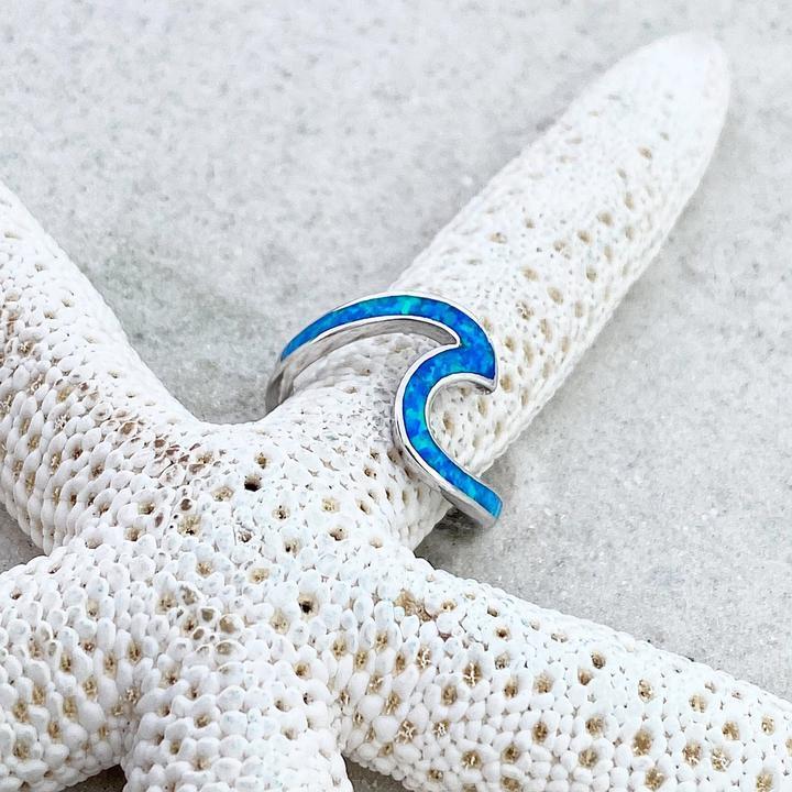 Ocean inspired elegance with a touch of opal
