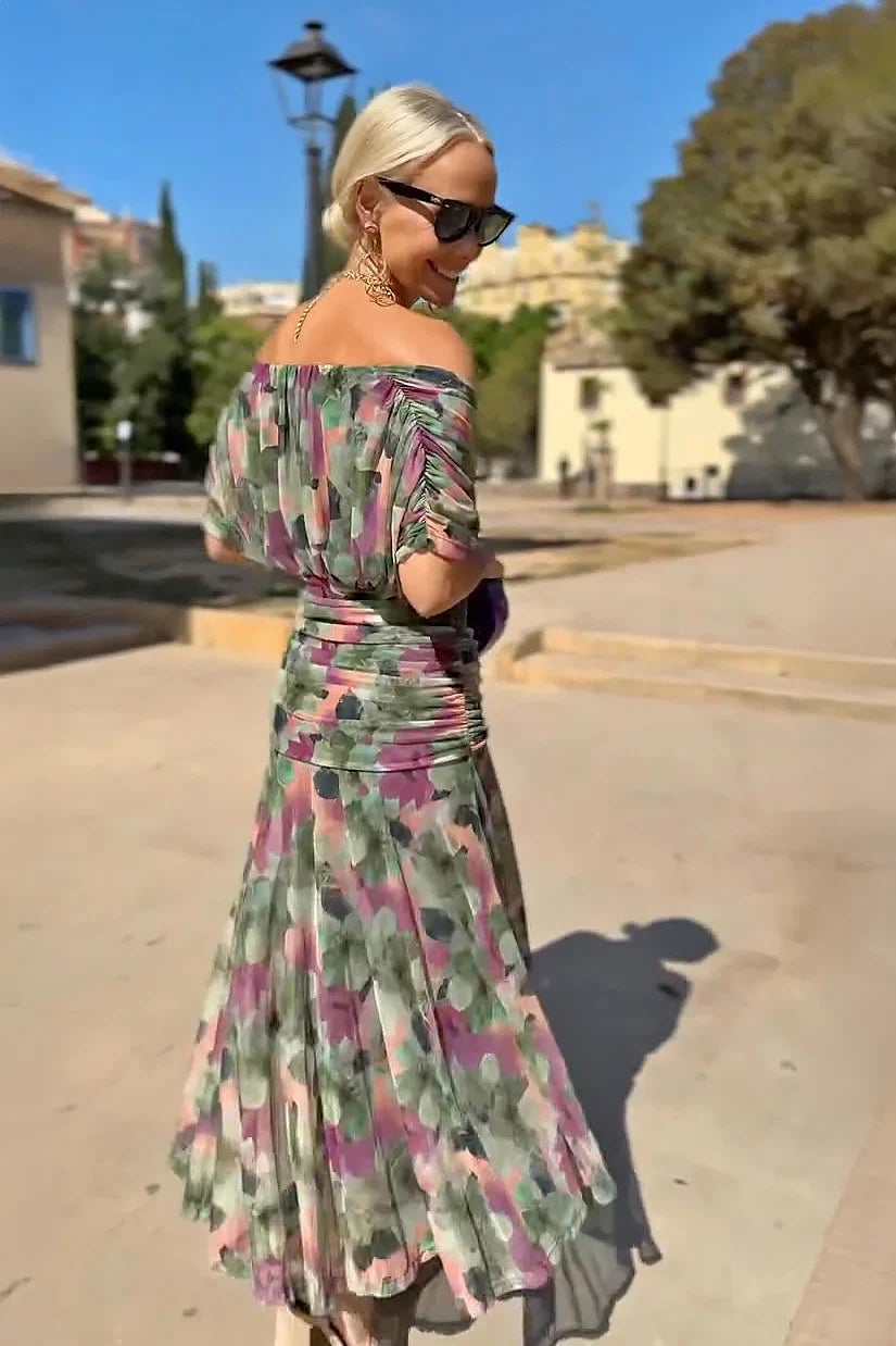 Chocolate Tulle Maxi Dress