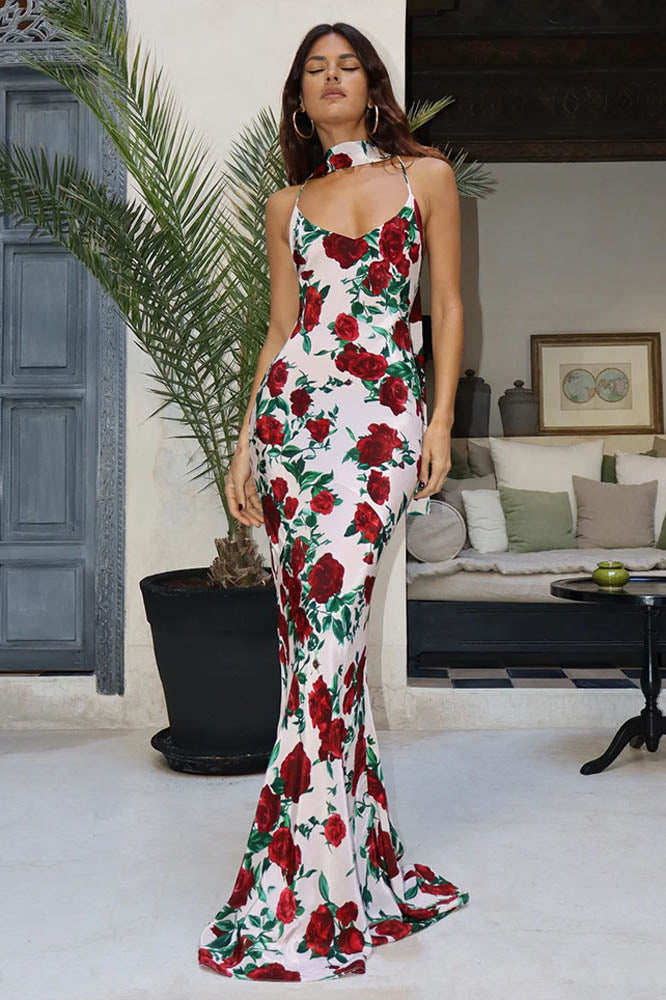Whispers of Spring – Floral V-Neck Dress