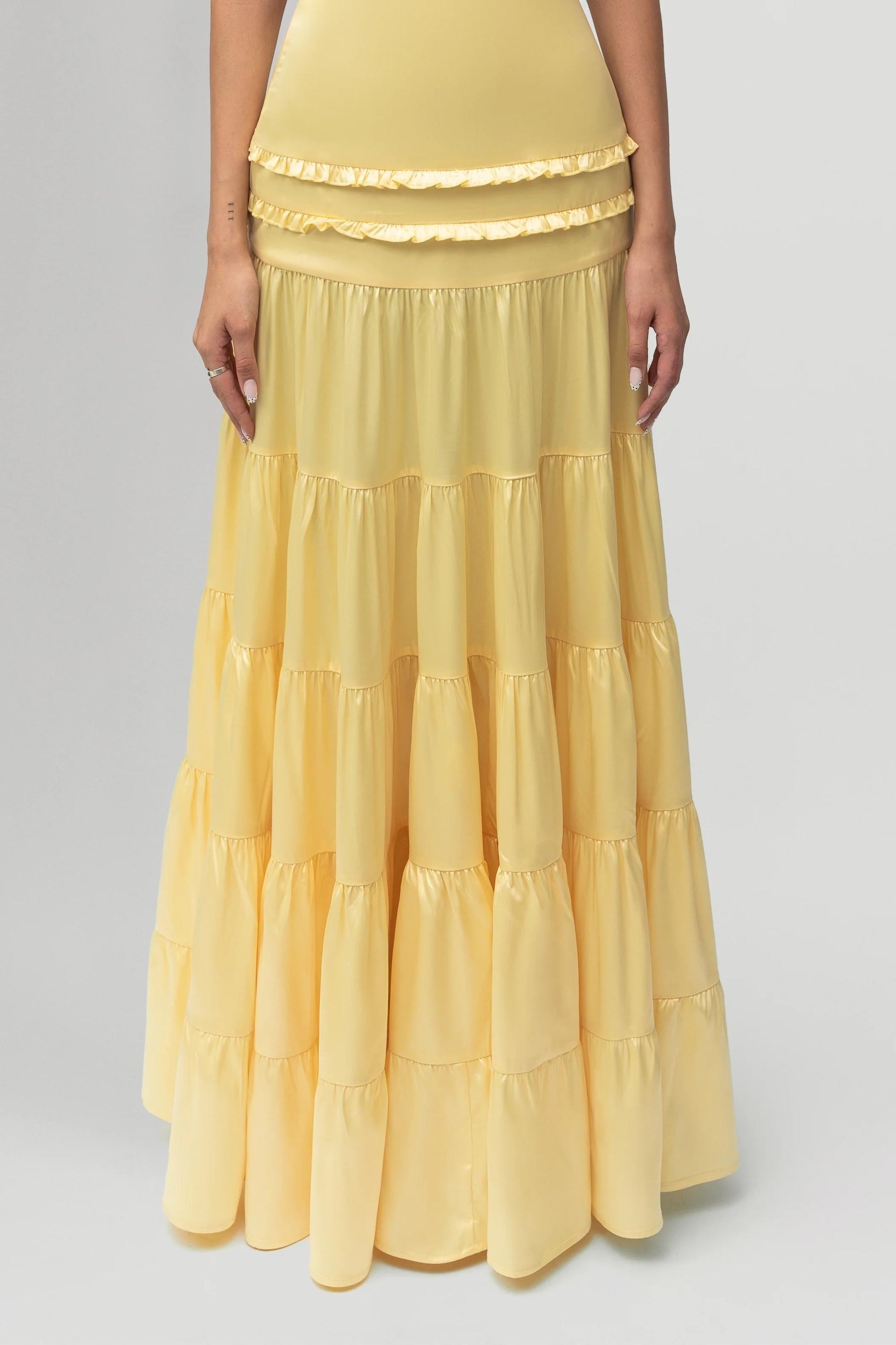 Athena Backless Pleated Maxi Dress