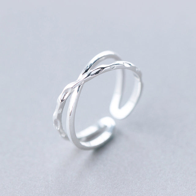 Vintage cross adjustable ring