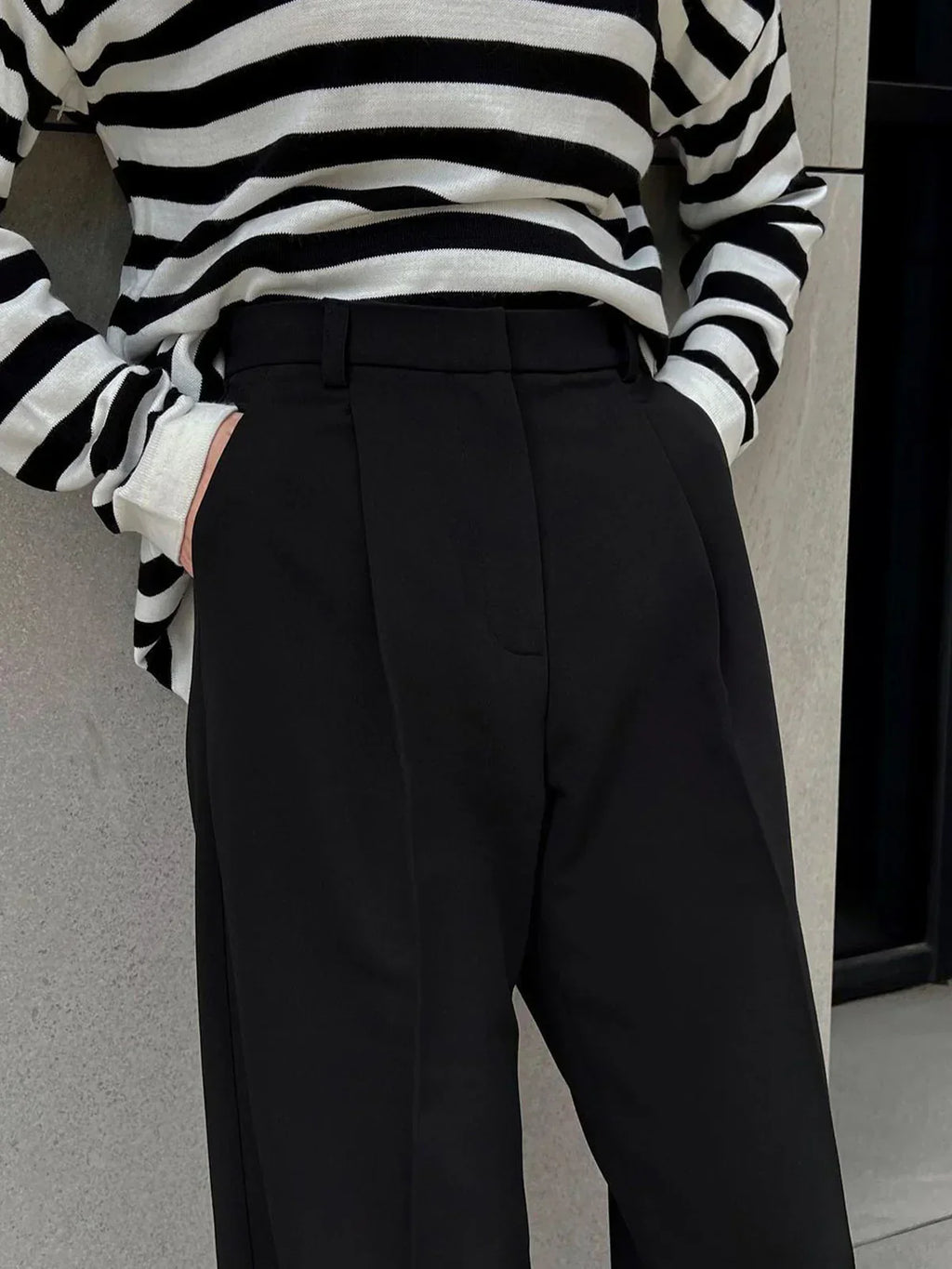 Nele® | Must-have High-Waist Wide Leg Black Pants