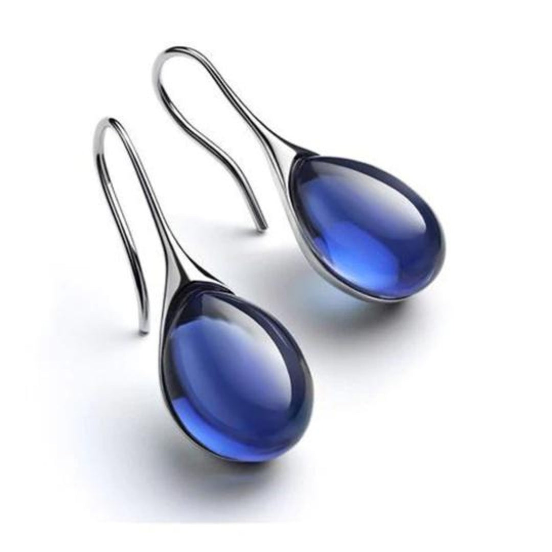 Sparkling crystal drop earrings