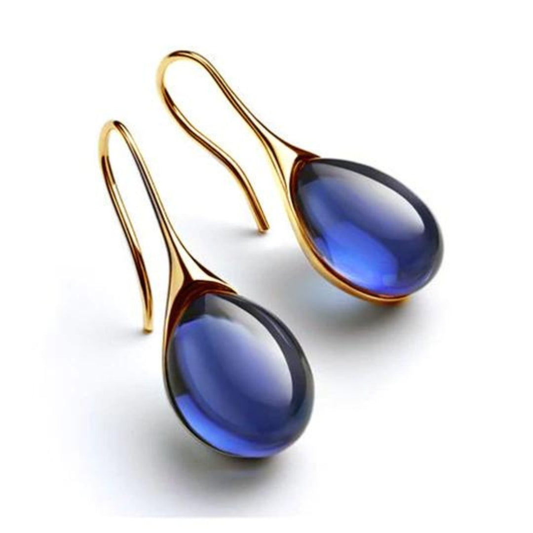 Sparkling crystal drop earrings