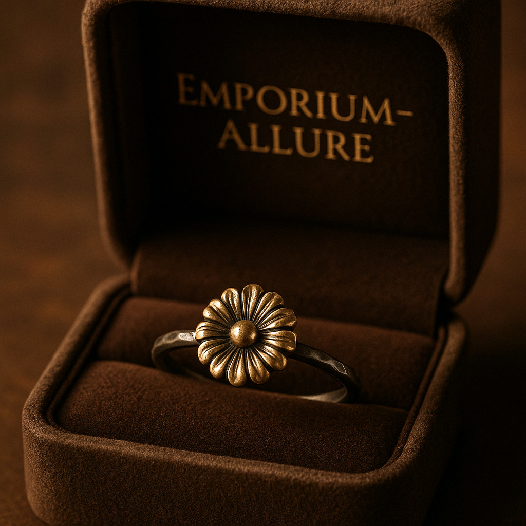 Radiant sunflower ring