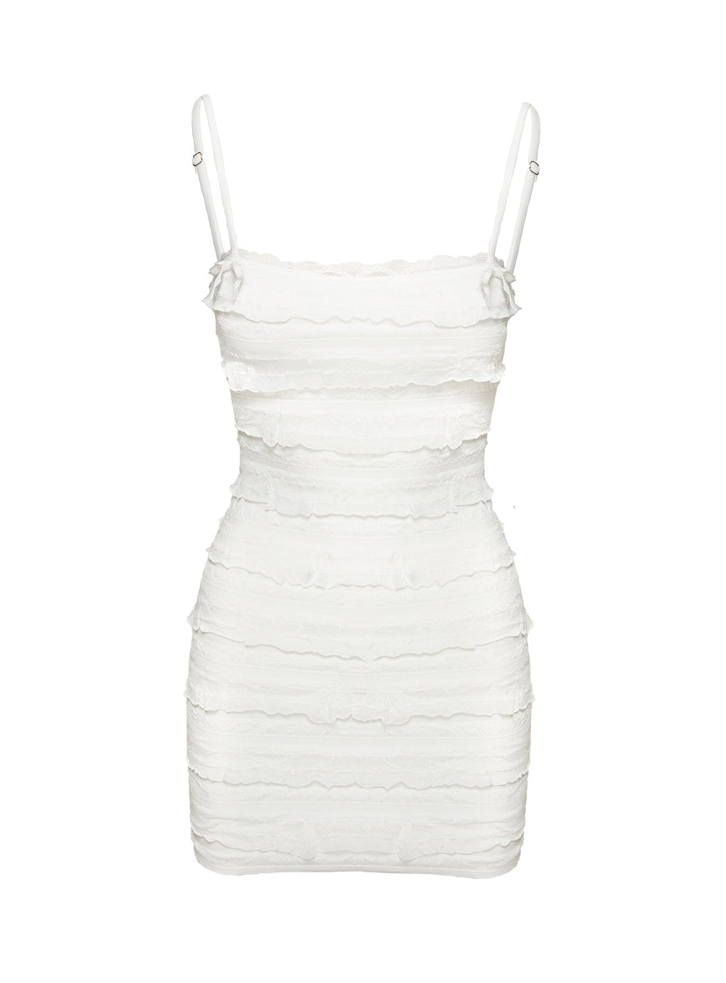 Gradine Mini Dress White