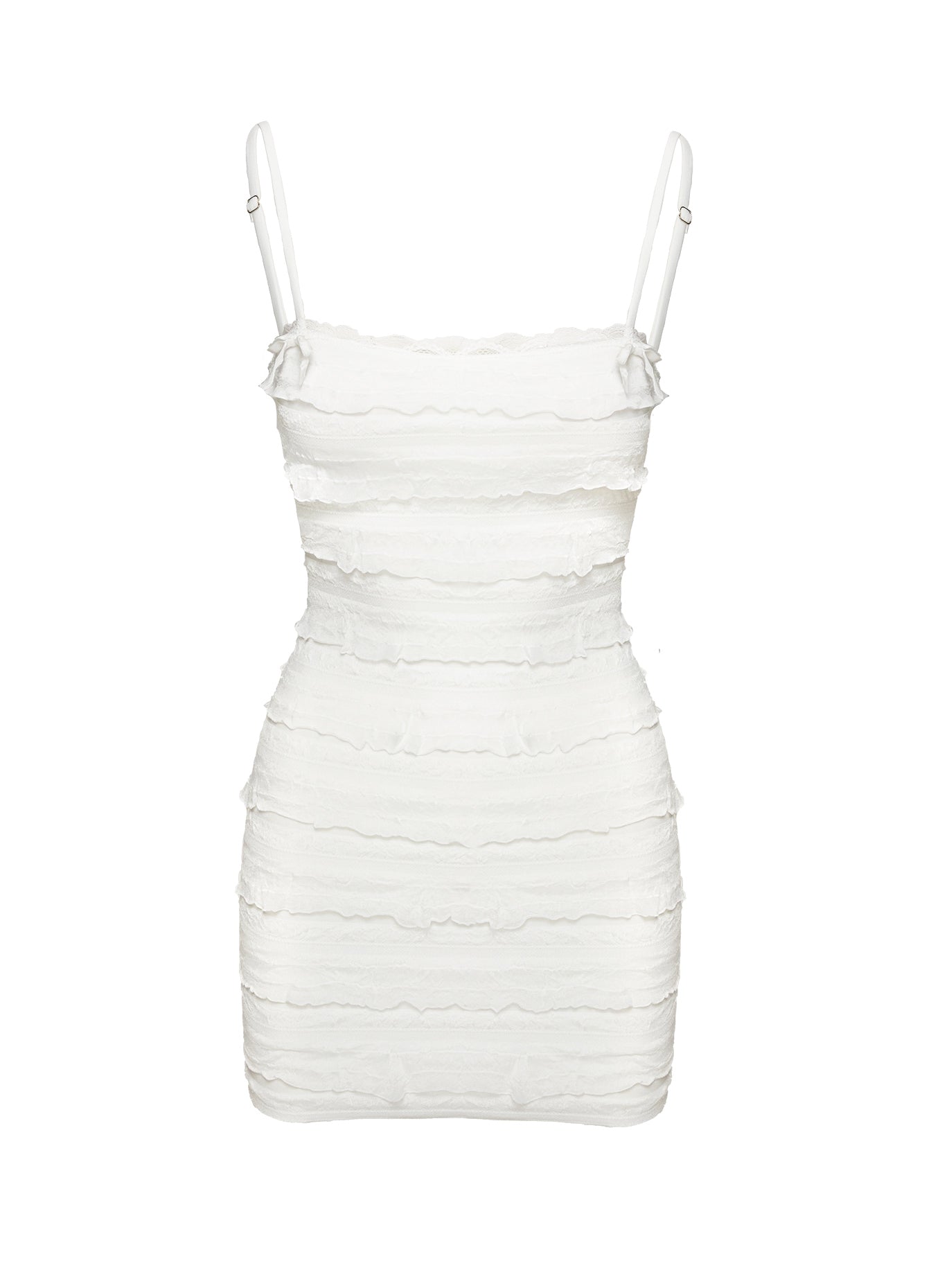 Gradine Mini Dress White