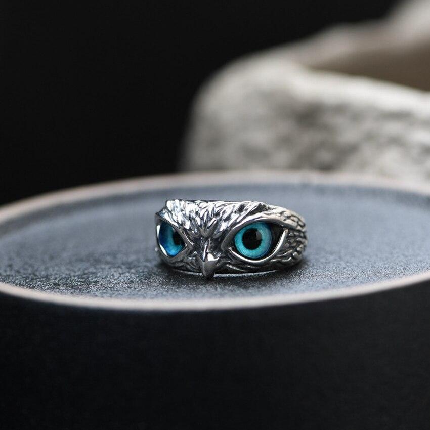Radiant owl adjustable ring