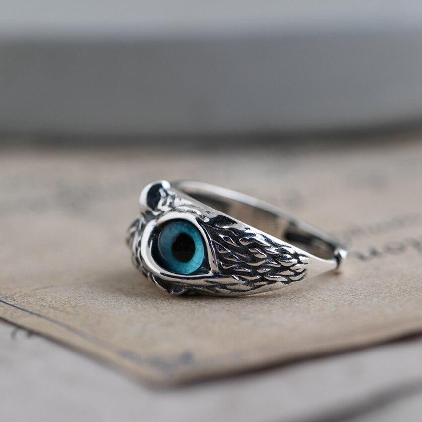 Radiant owl adjustable ring