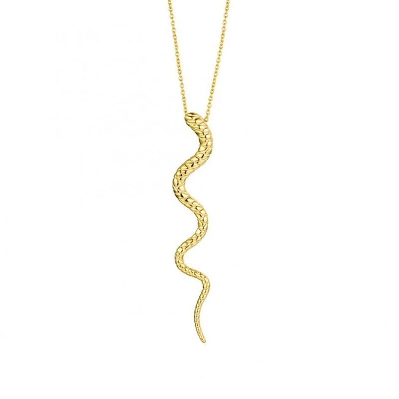 Sleek and modern snake chain necklace