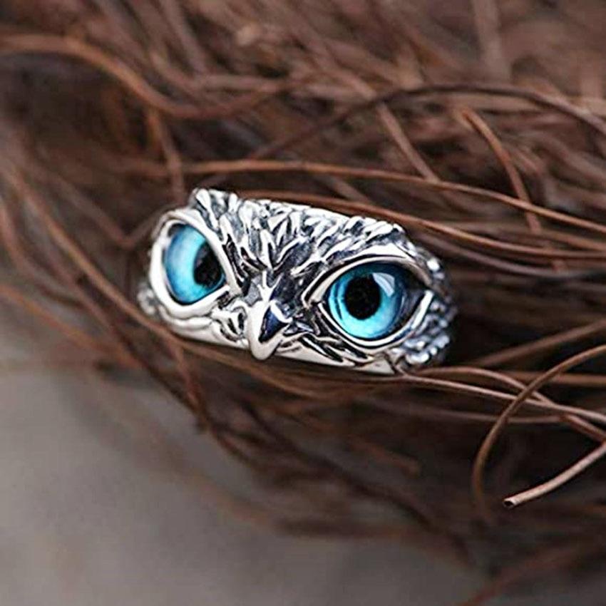 Radiant owl adjustable ring