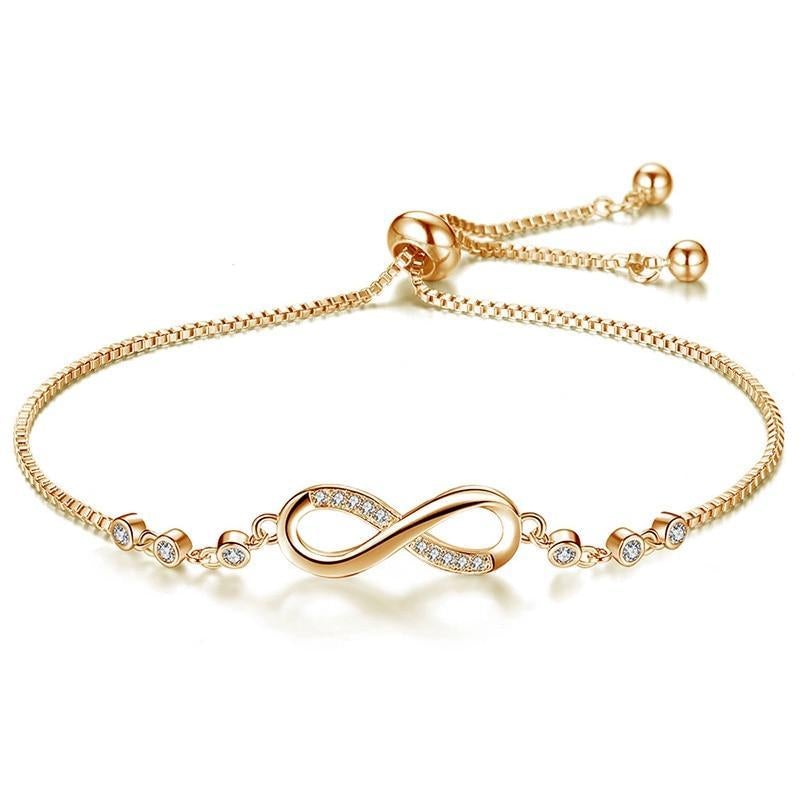 Timeless elegance with the adjustable infinity bracelet