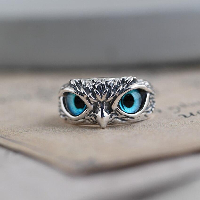 Radiant owl adjustable ring