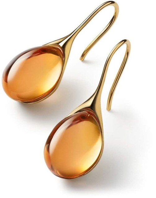 Sparkling crystal drop earrings
