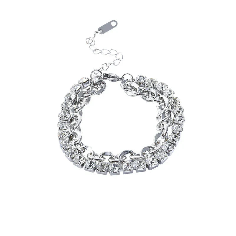 Elegant shiny plated bracelet