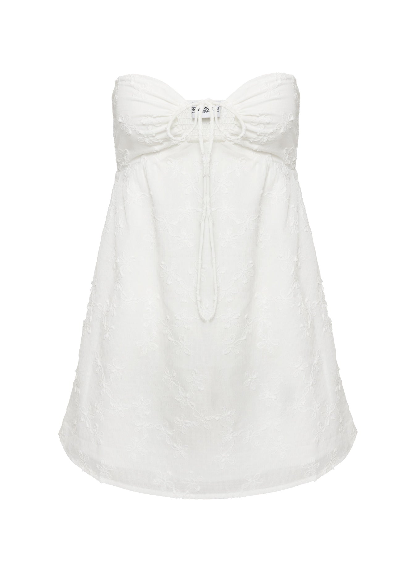 Rosenberg Strapless Mini Dress White