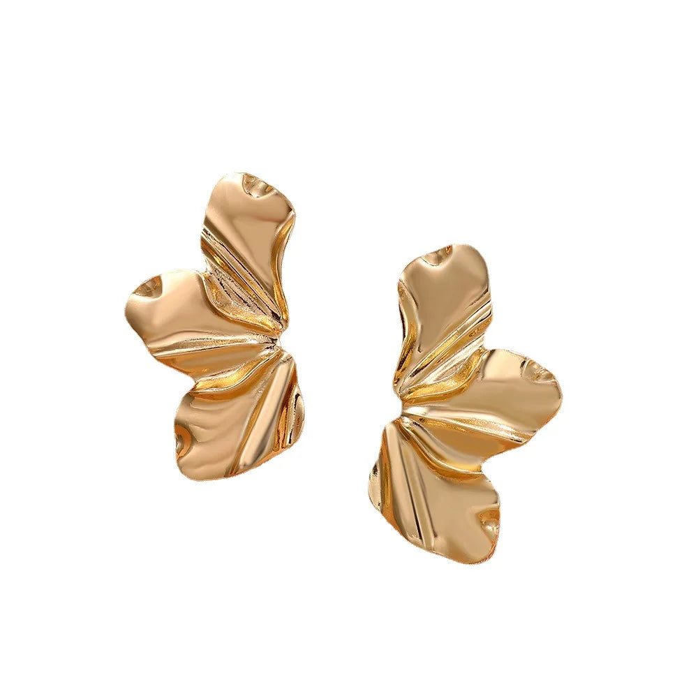 Tamika -  french flower stud earrings