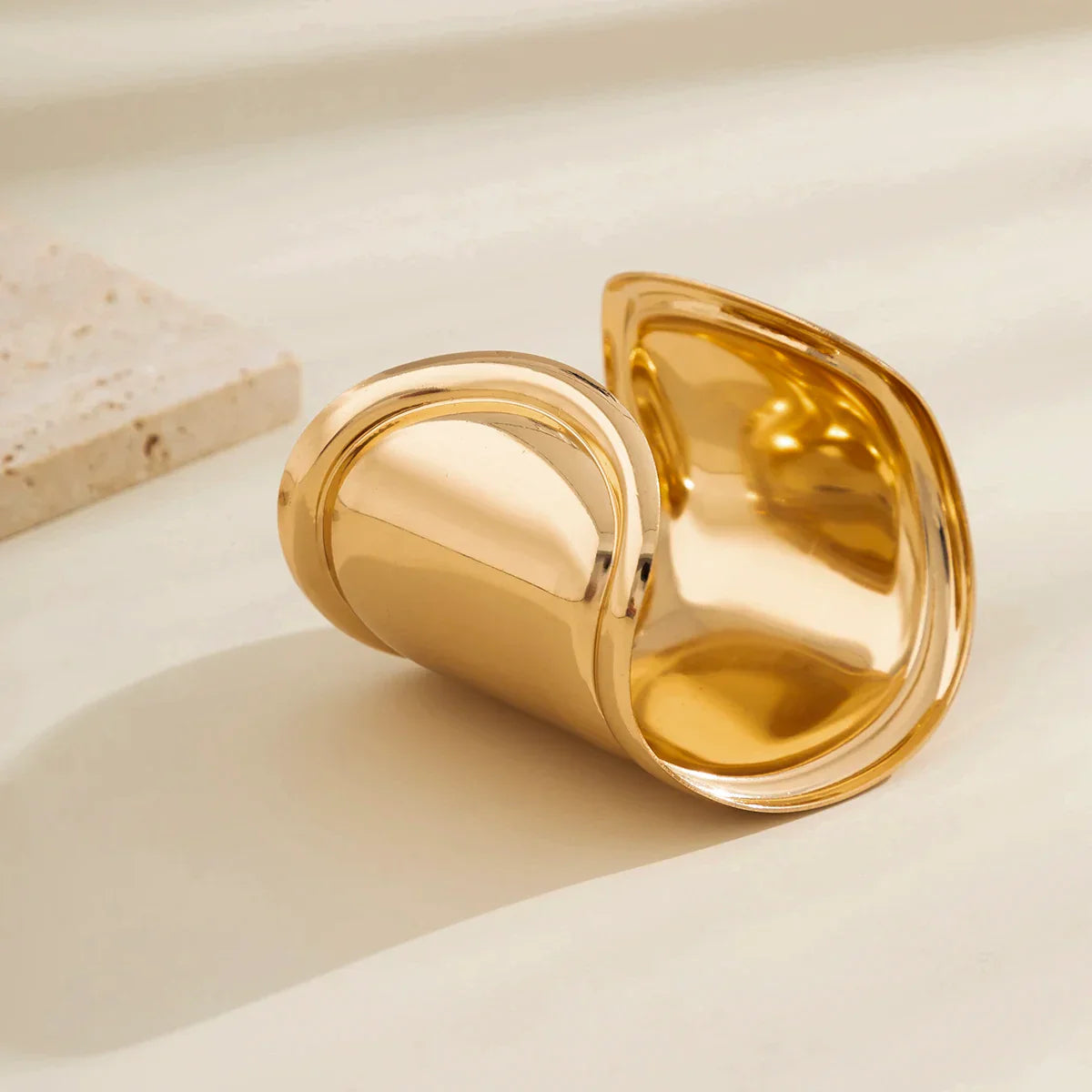 Marcie - irregular wide open bangles