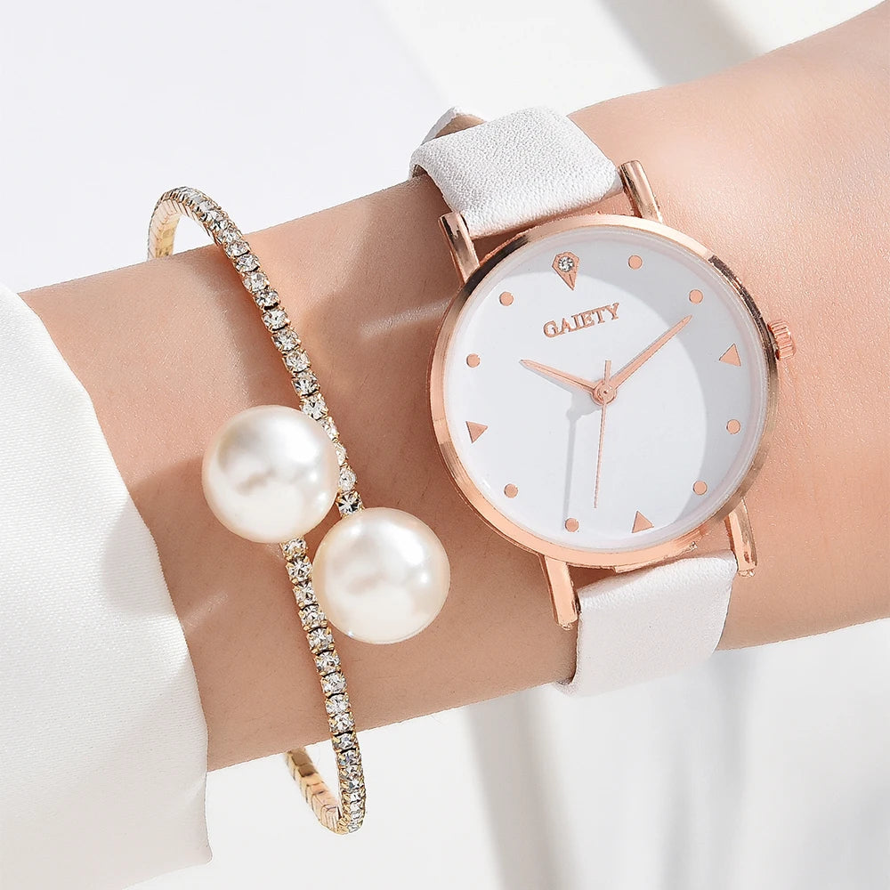 Ambern™ Luxe Colour Watch & Bracelet Set – Timeless Style with a British Touch