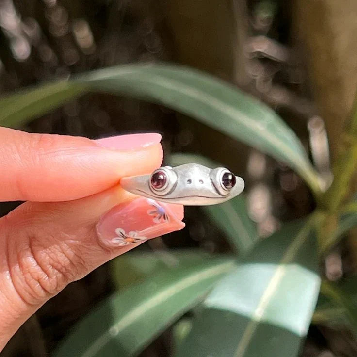 Unisex Fish Ring - Adjustable Metal Band - Intricate Carved Design - Bold Jewelry