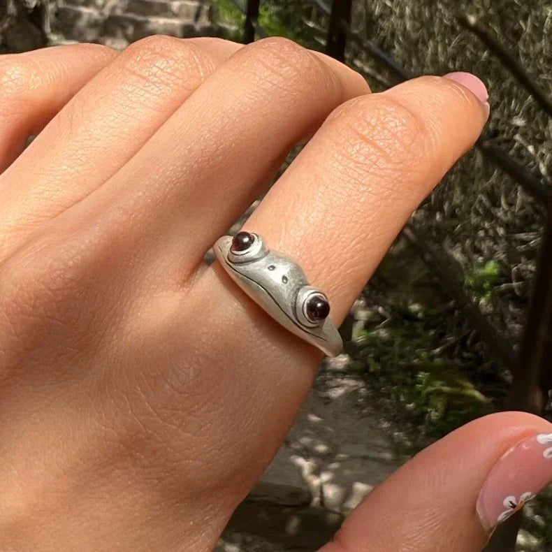 Unisex Fish Ring - Adjustable Metal Band - Intricate Carved Design - Bold Jewelry