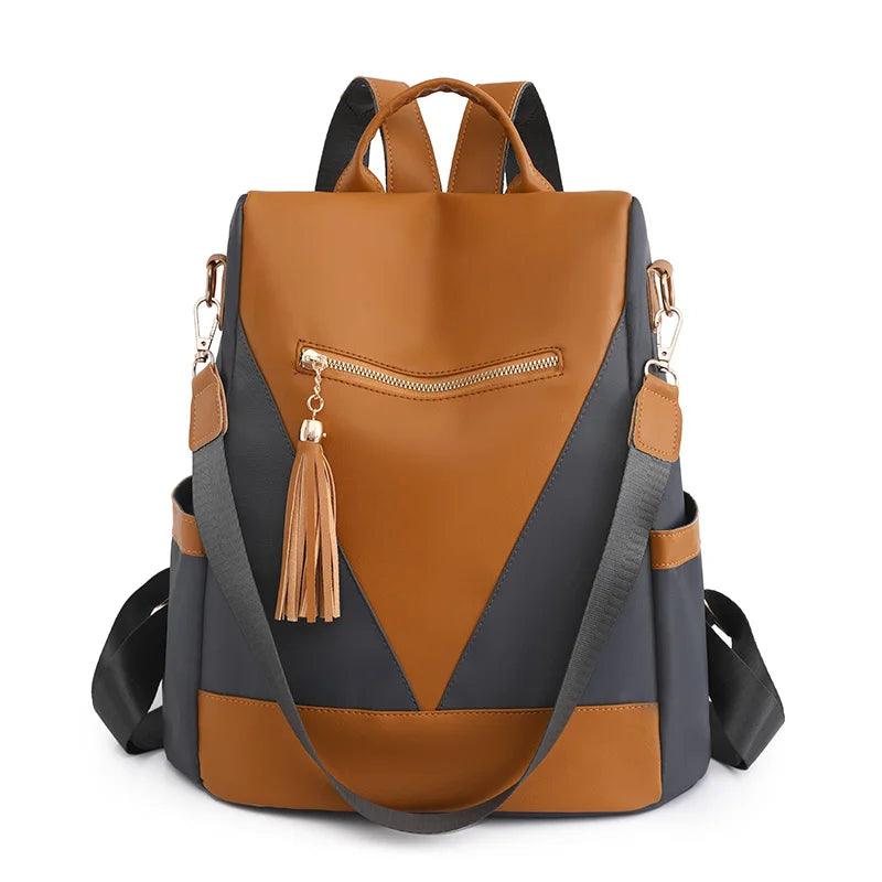 Valentina - two-tone backpack with tassel charm