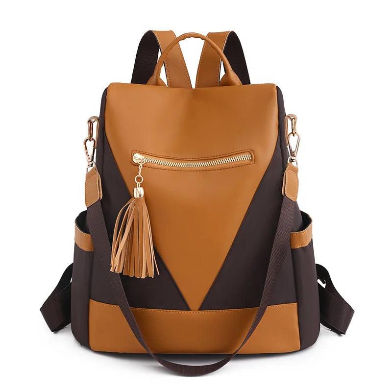 Valentina - two-tone backpack with tassel charm