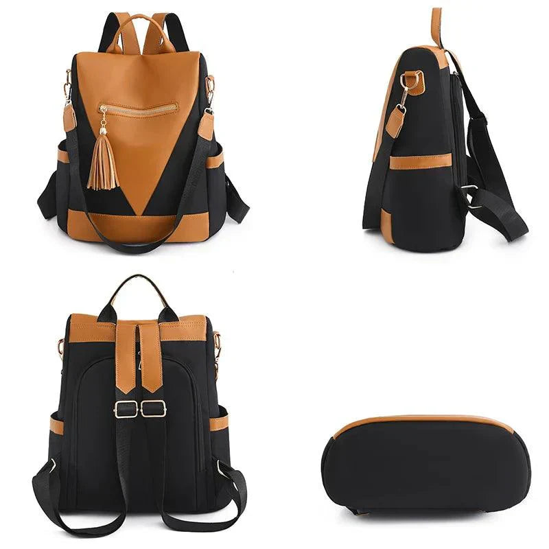 Valentina - two-tone backpack with tassel charm