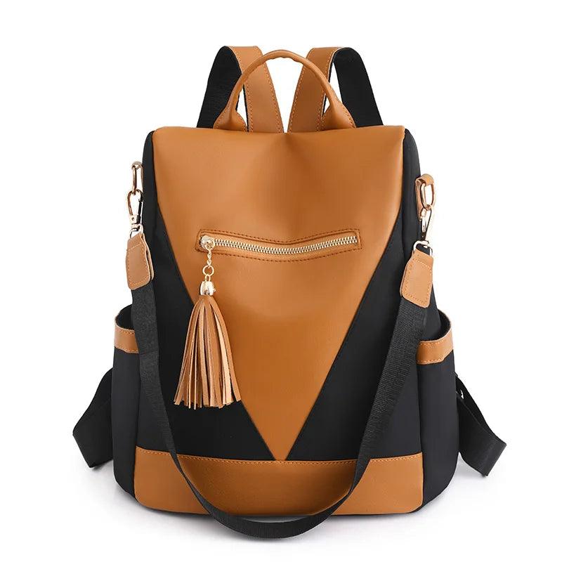 Valentina - two-tone backpack with tassel charm
