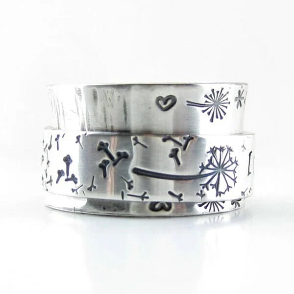 Meditation dandelion ring